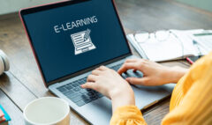 e-learning concept. Online classes.